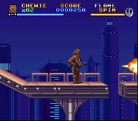 une photo d'Ã©cran de Super Star Wars - The Empire Strikes Back sur Nintendo Super Nes